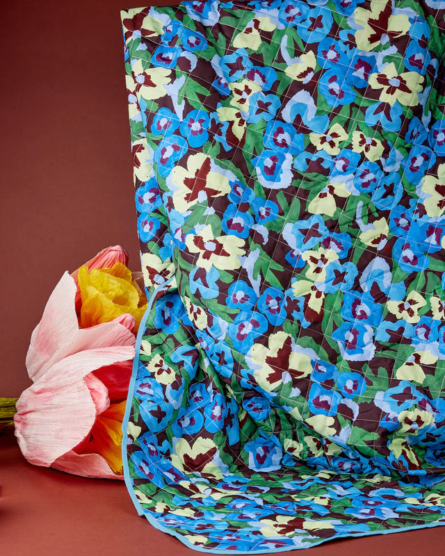 XL Picnic Rug - Pansy patch