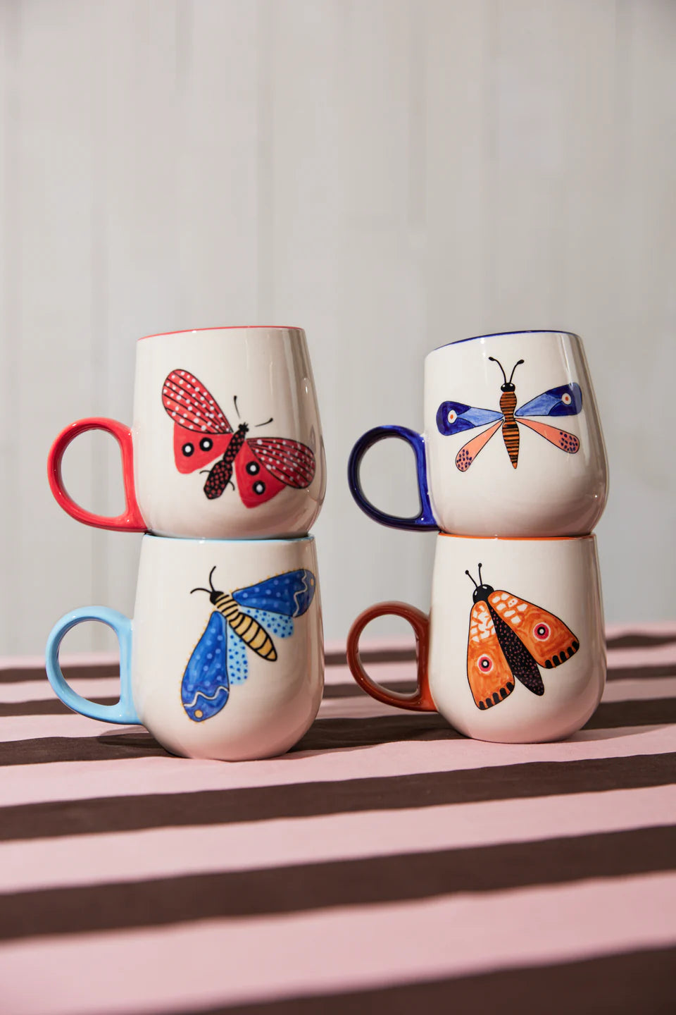 Moth Party Mug - Blue