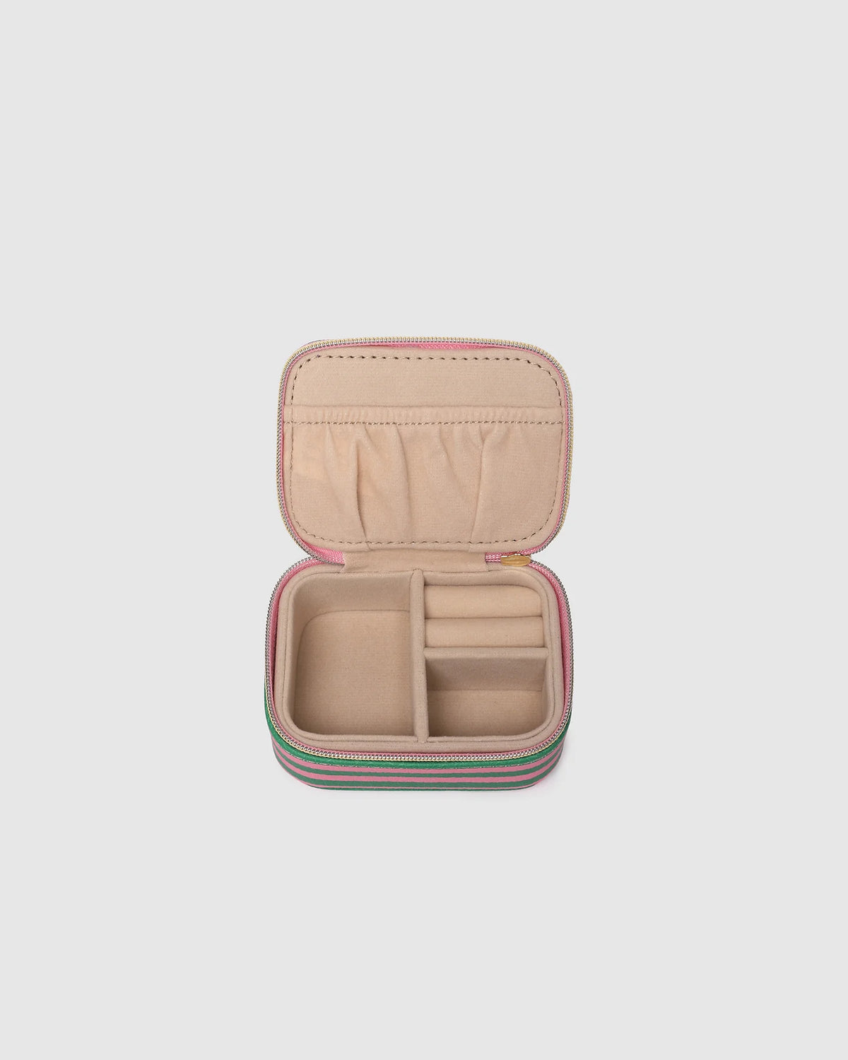 Suzie Jewellery Box - Green/ Pink