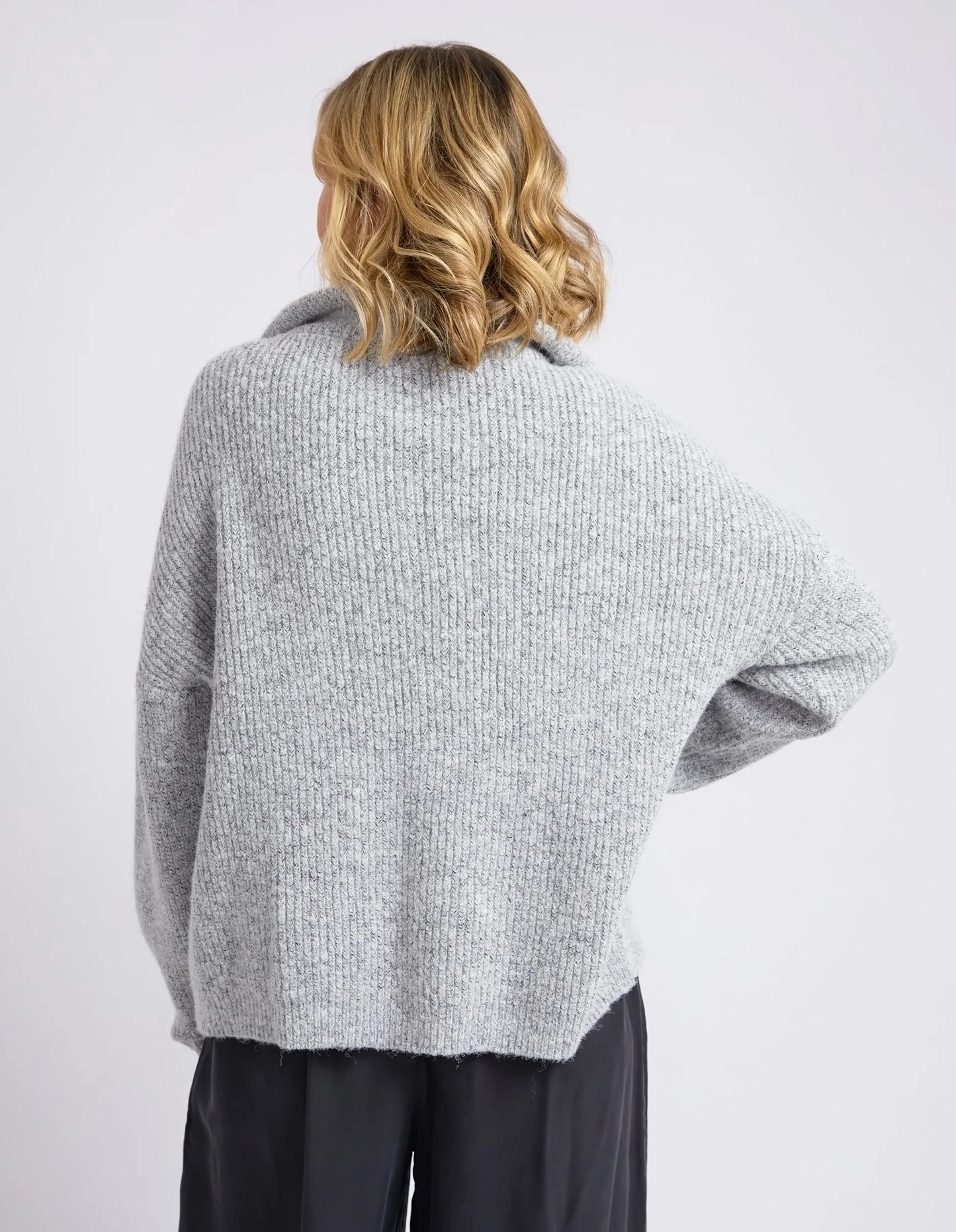Bron Knit - grey Marle