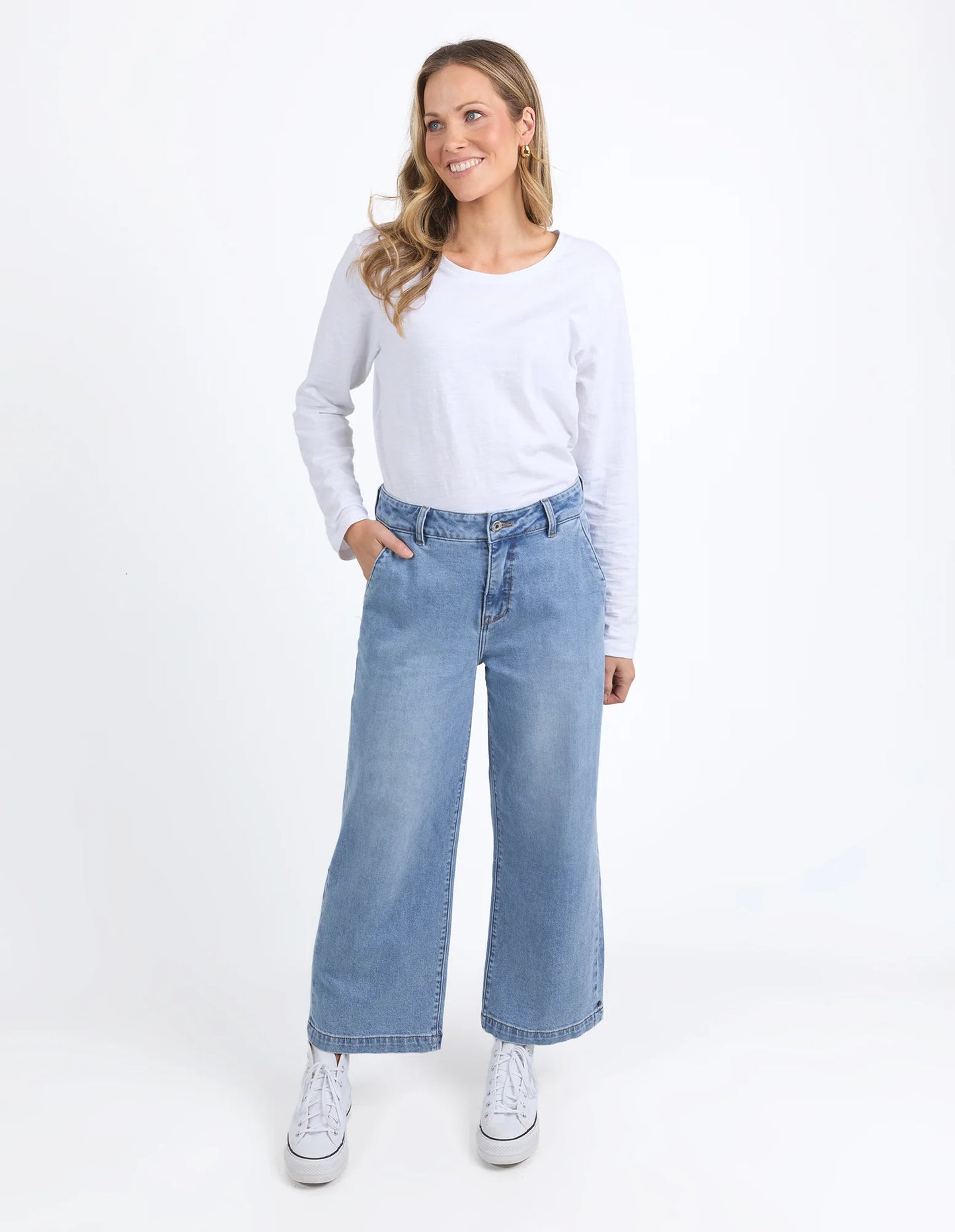 ELM Izzy Wide Leg Jean - Vintage Blue