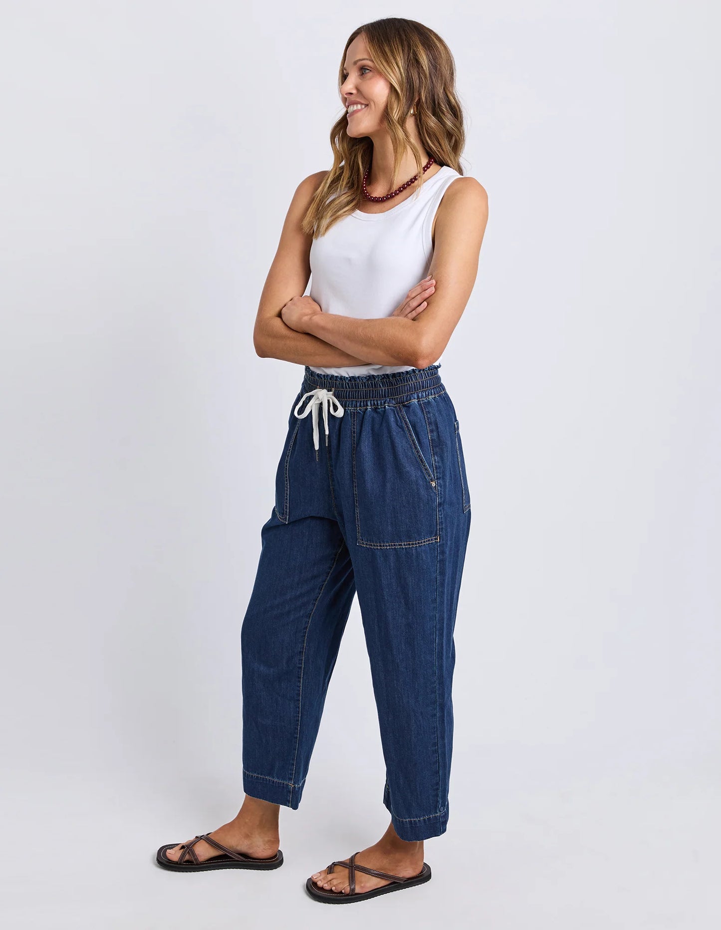 Greta Slim Leg Denim Pant - Extra Dark Wash