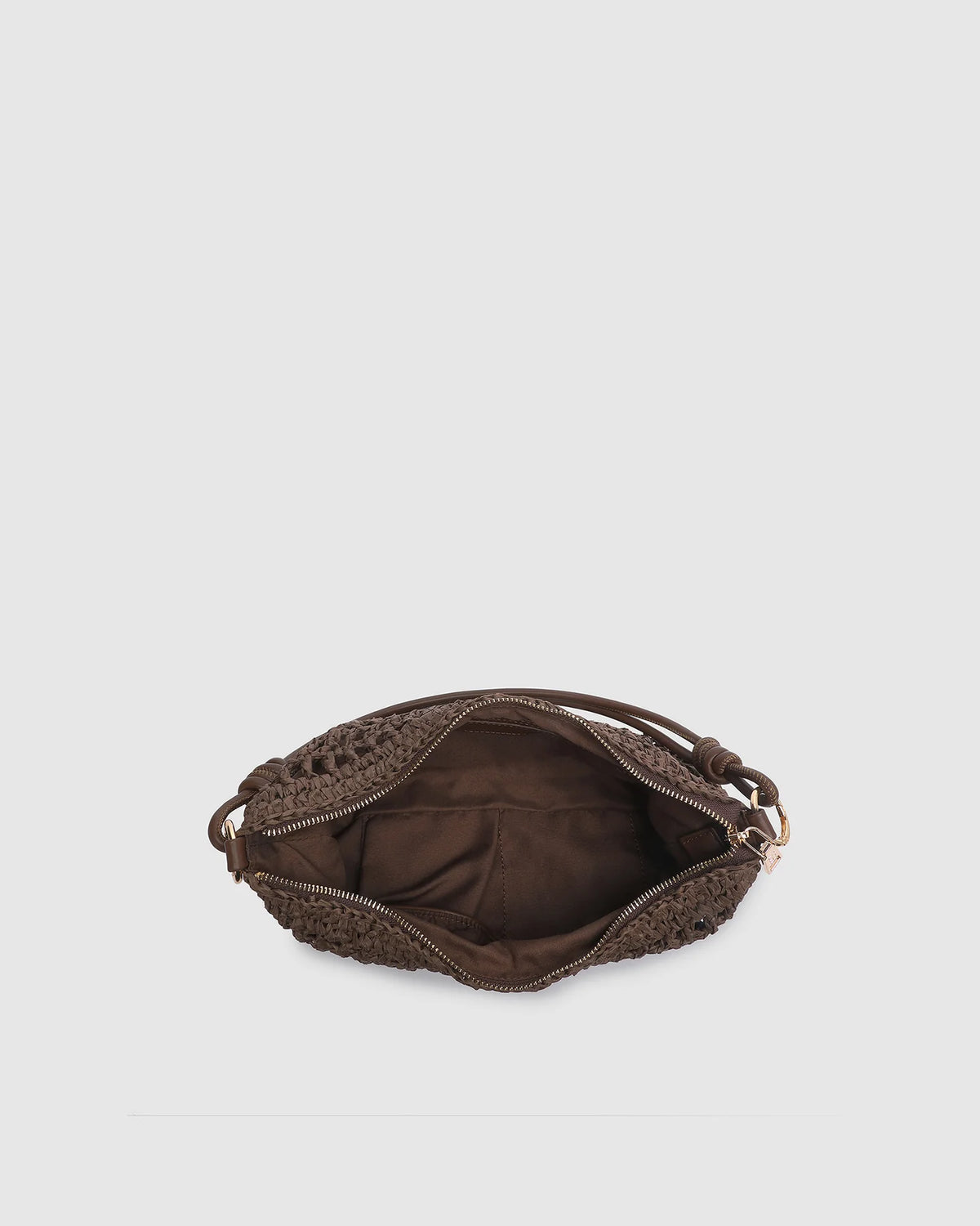 LOUENHIDE | Rani Woven shoulder Bag - Chocolate