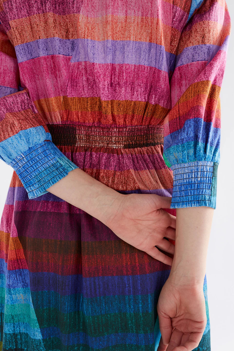 Gia 3/4 Sleeve Shirt Dress - Komi Print