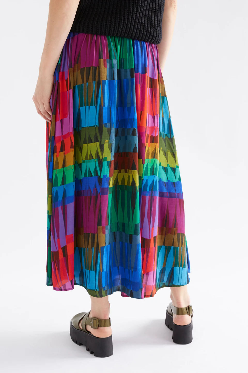 Lind Dark Print | Reva Skirt