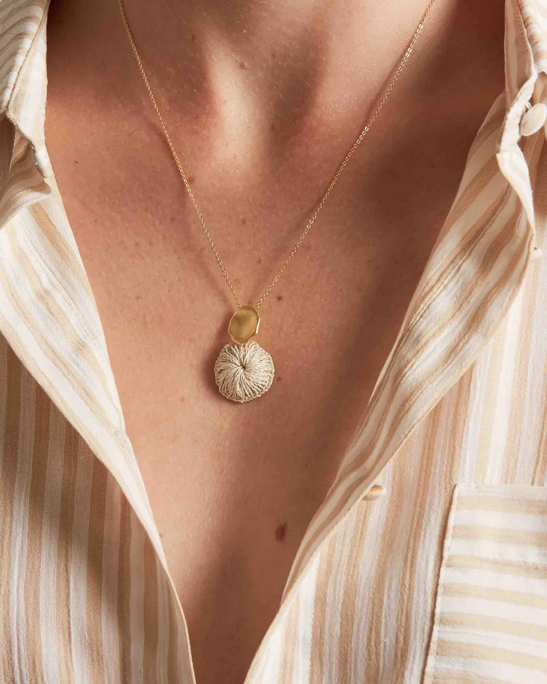 Handwoven Amaki Necklace - Gold