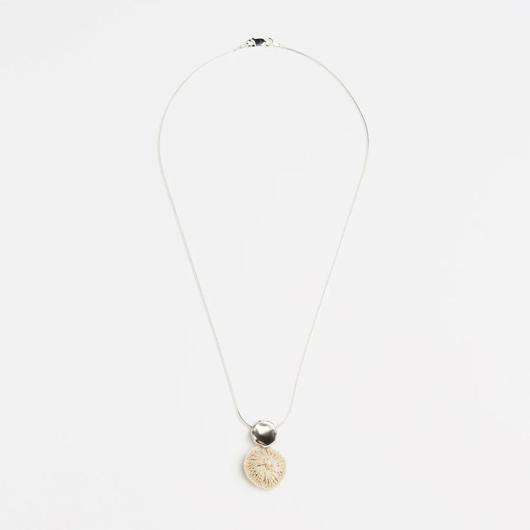 Handwoven Amaki Necklace - Silver