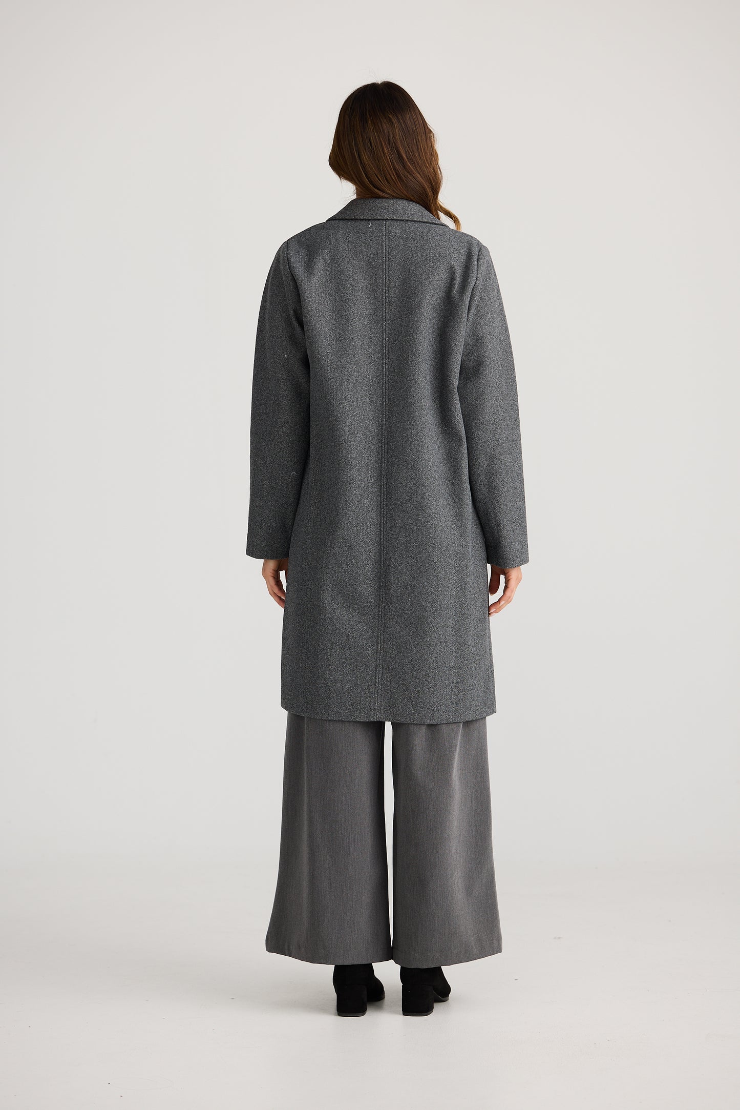 Bella coat - Charcoal Marle