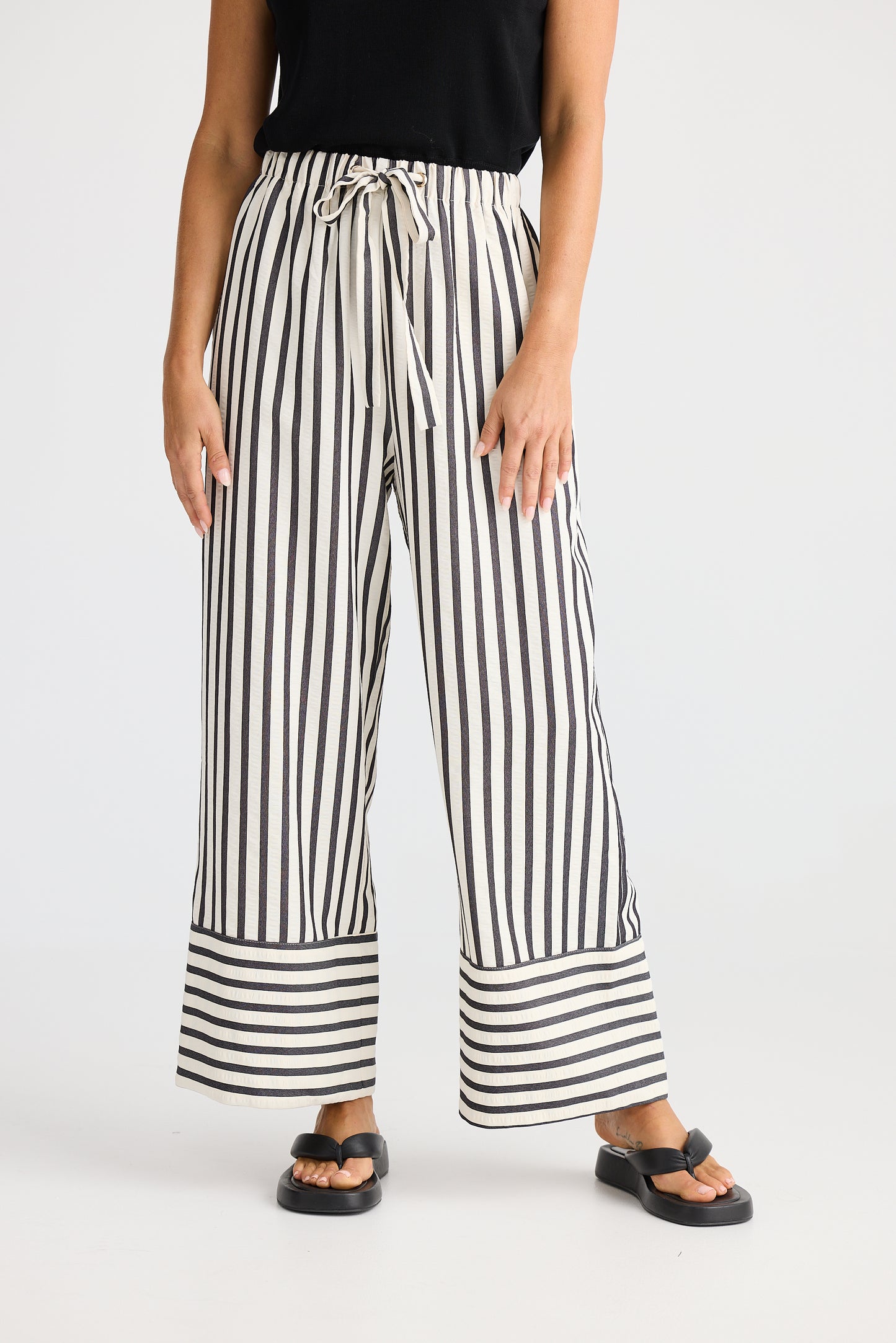 Portia pant - Black Stripe