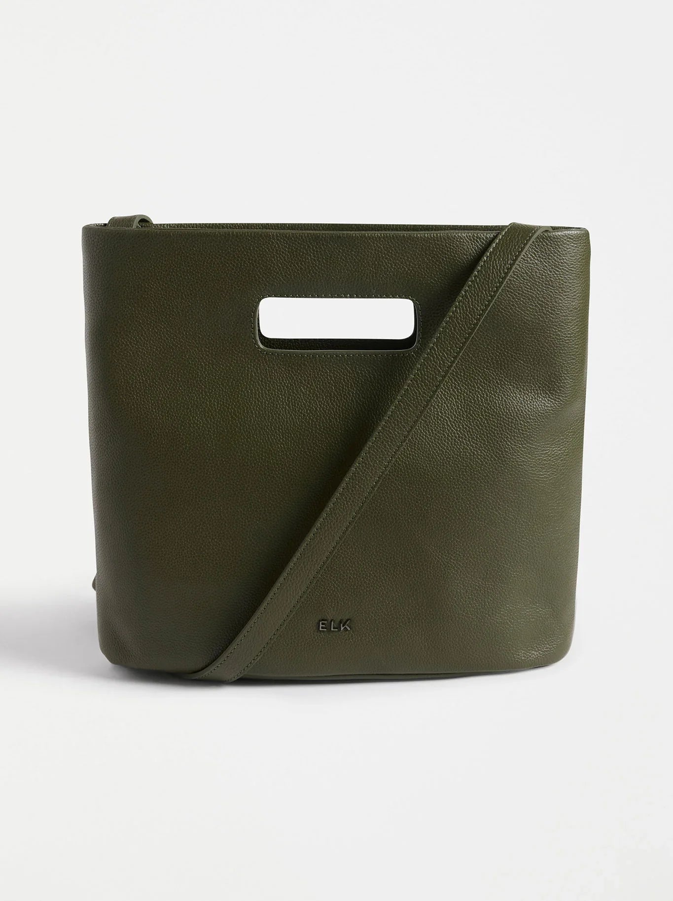 Vio Leather Tote - Olive