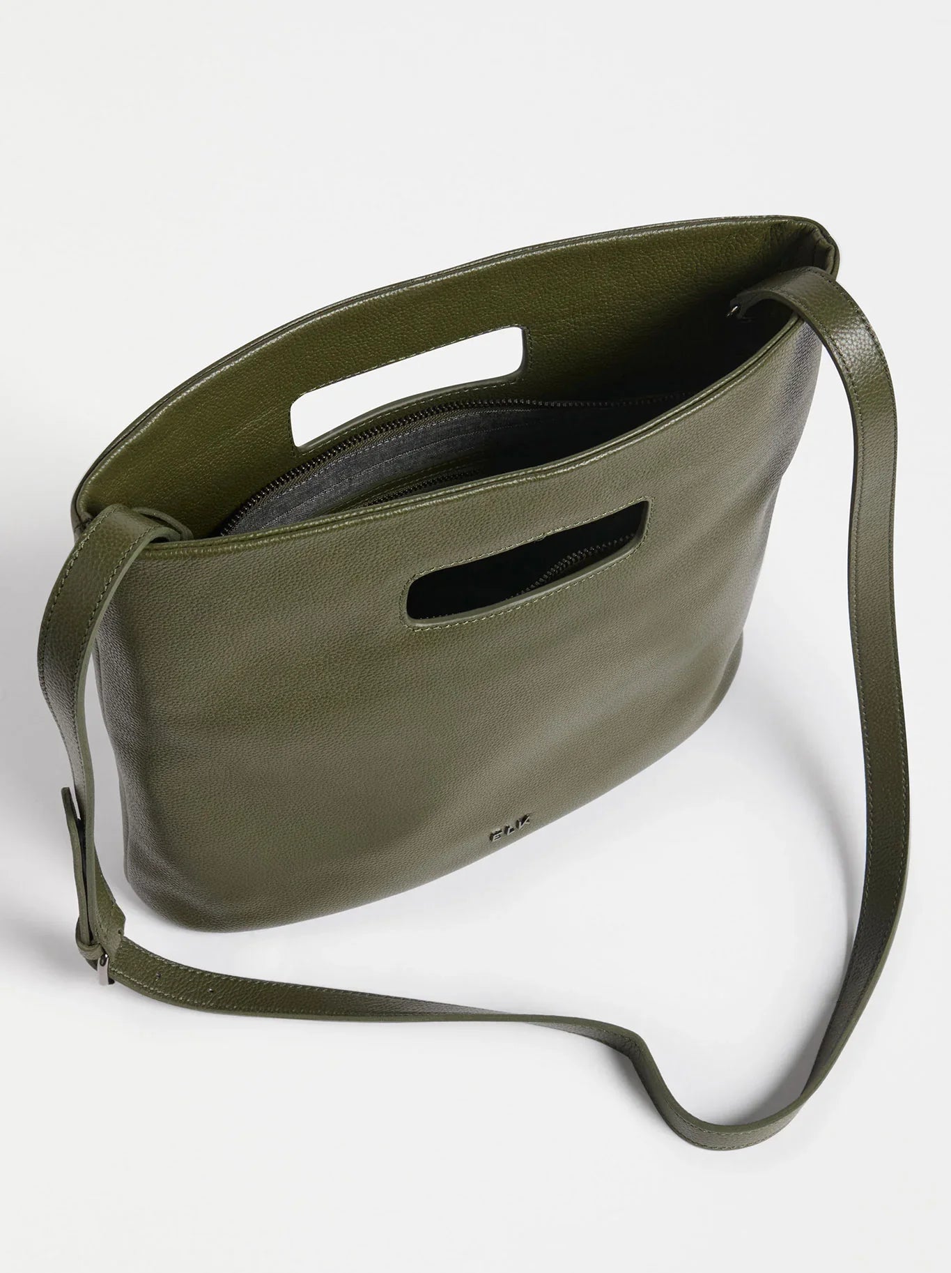 Vio Leather Tote - Olive