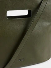 Vio Leather Tote - Olive
