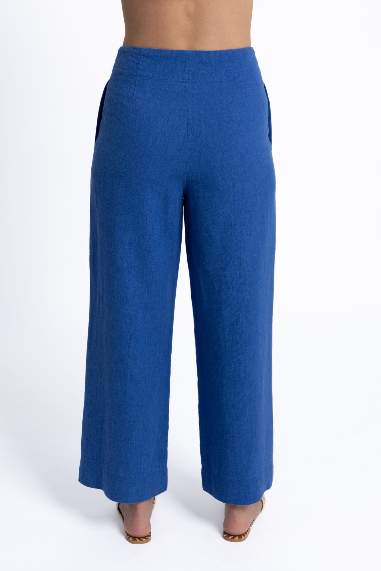 Fleetwood Linen Pant - Royal Blue
