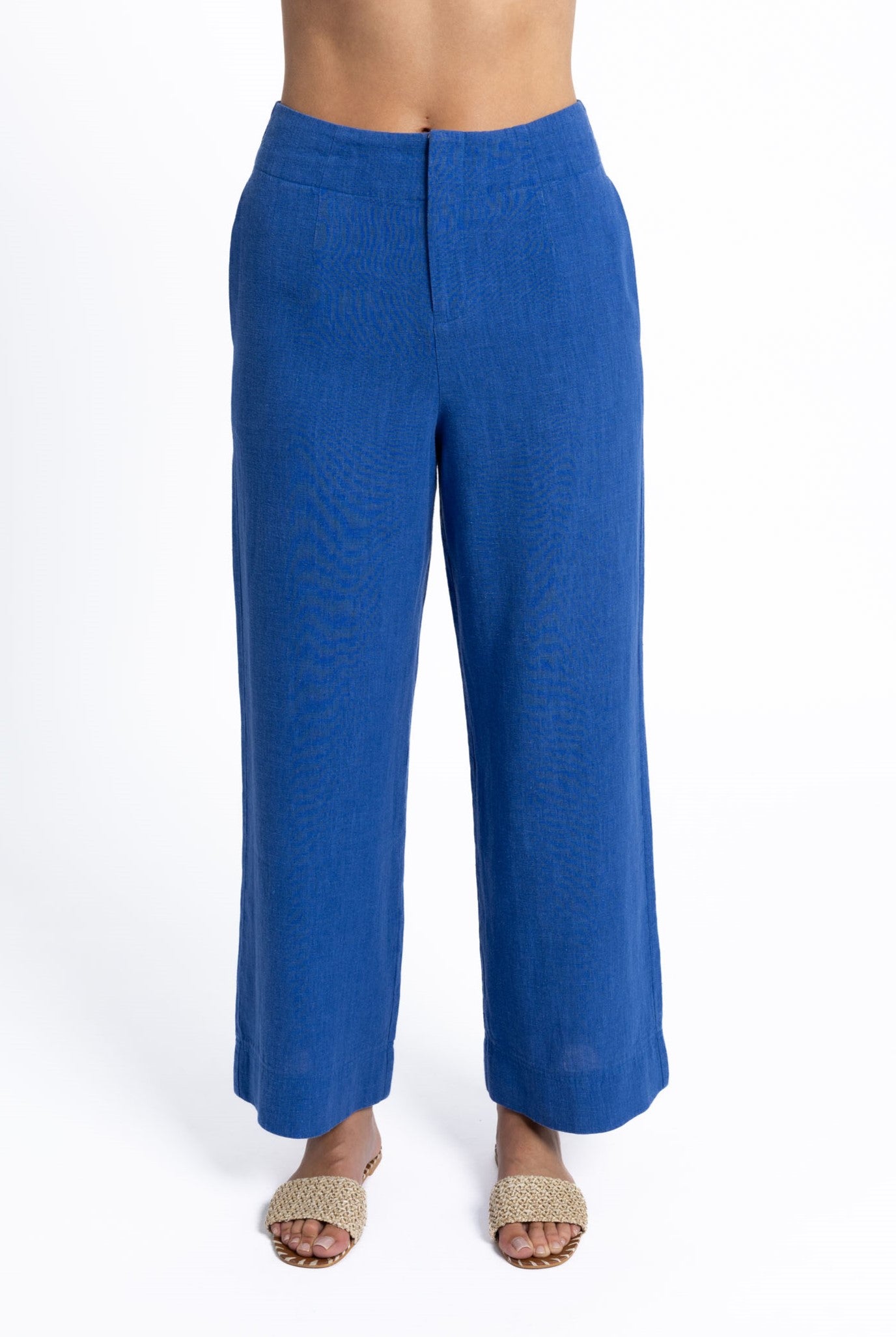 Fleetwood Linen Pant - Royal Blue