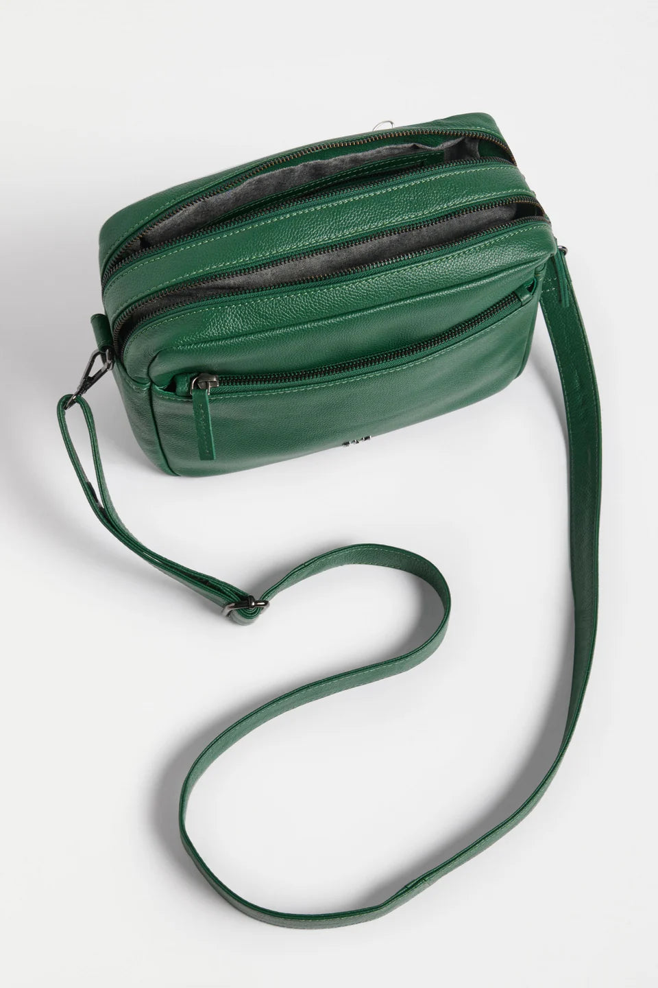 Olvi Leather crossbody - Milan green