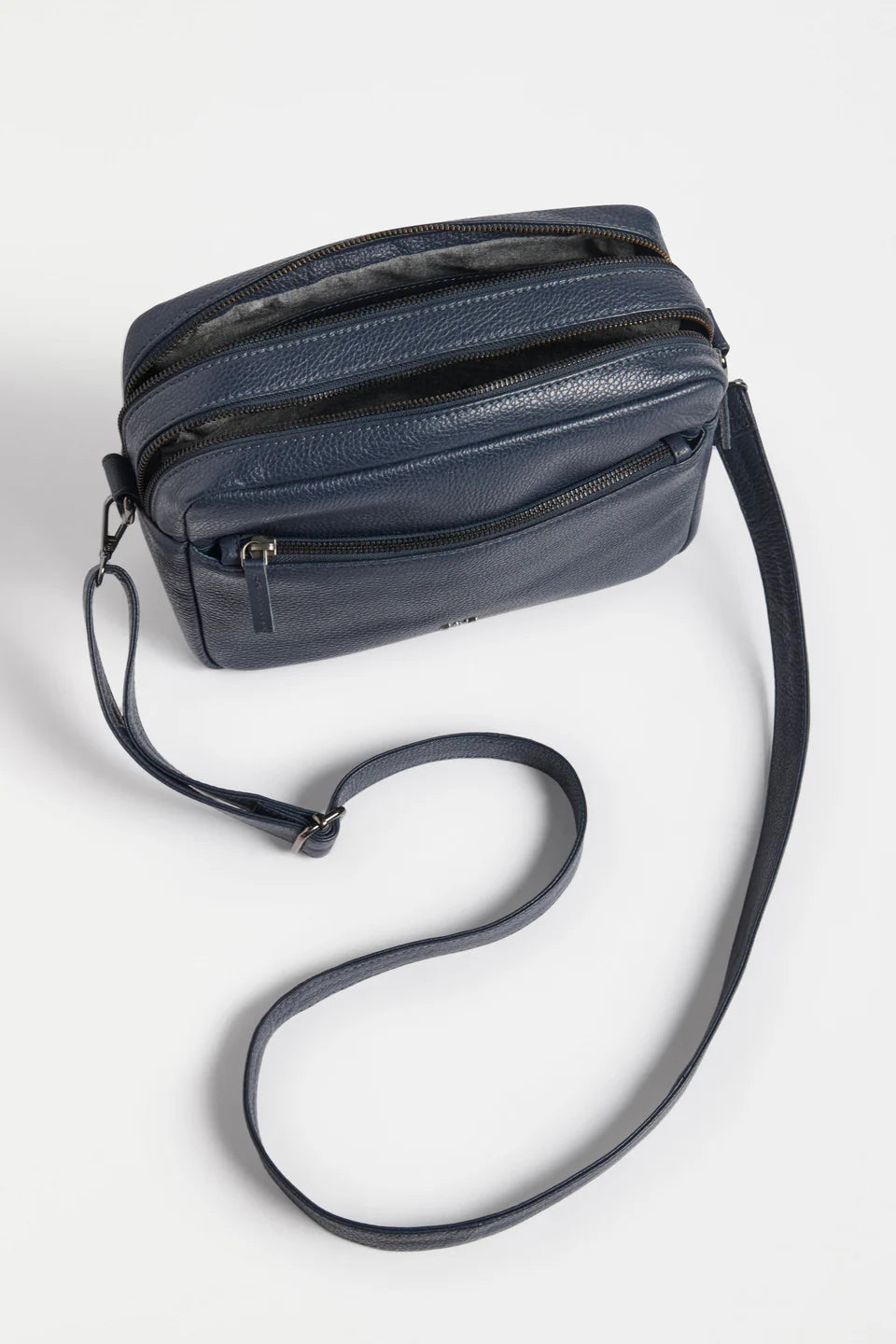 Olvi Leather crossbody - Navy