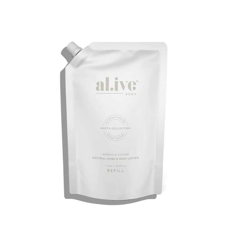 al.ive 1 Litre Lotion Refill - Green Pepper & Lotus