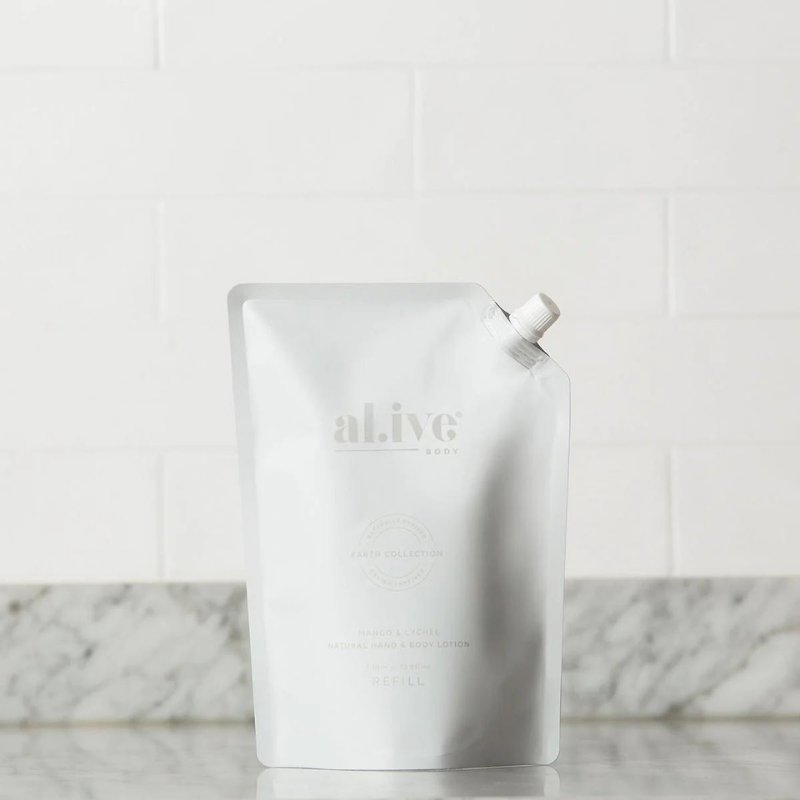al.ive 1 Litre Lotion Refill - Green Pepper & Lotus