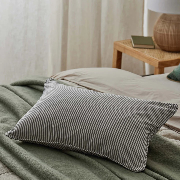 Grey Stripe Lumber Cushion