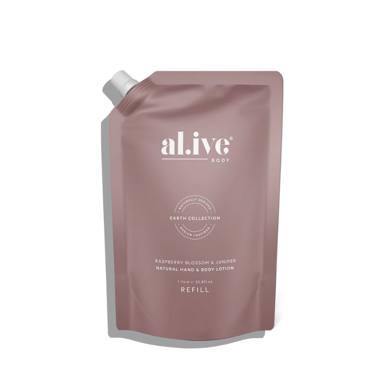 al.ive 1 Litre Lotion Refill - Raspberry Blossom