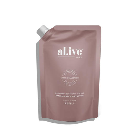 al.ive 1 Litre Lotion Refill - Raspberry Blossom