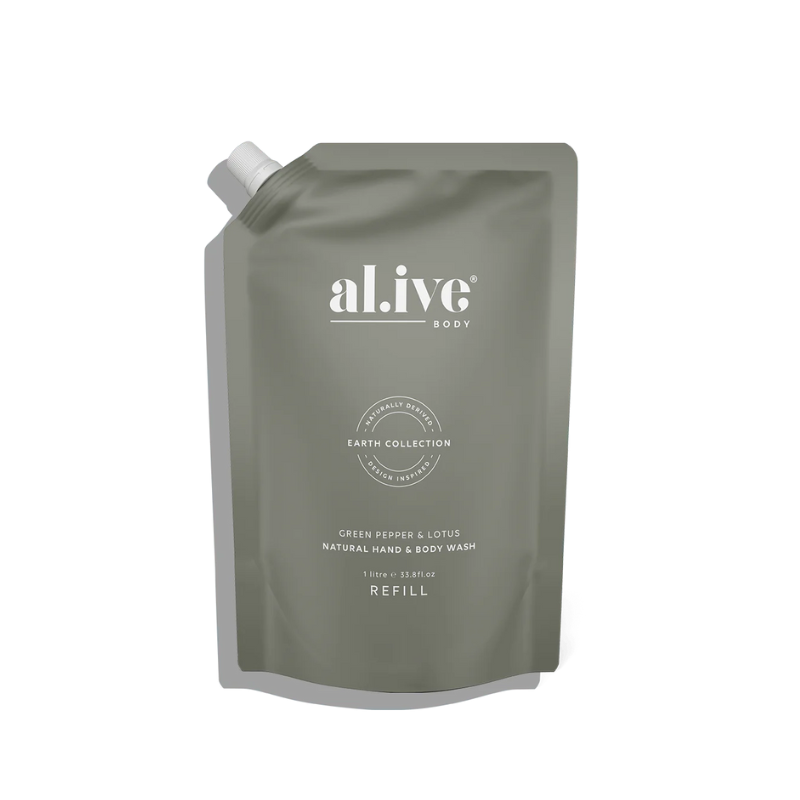 al.ive 1 Litre Wash Refill - Green Pepper & Lotus