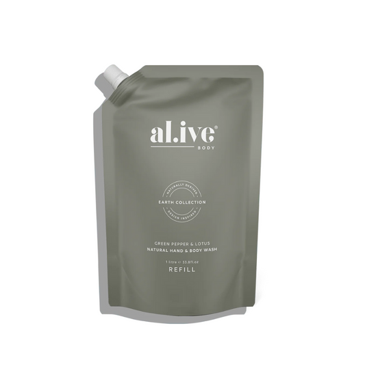 al.ive 1 Litre Wash Refill - Green Pepper & Lotus