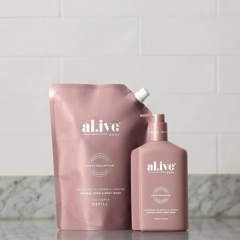 al.ive 1 Litre Wash Refill - Raspberry Blossom & Juniper