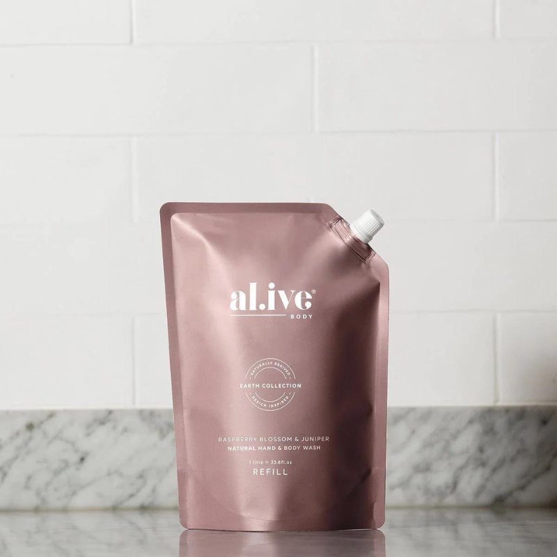 al.ive 1 Litre Wash Refill - Raspberry Blossom & Juniper