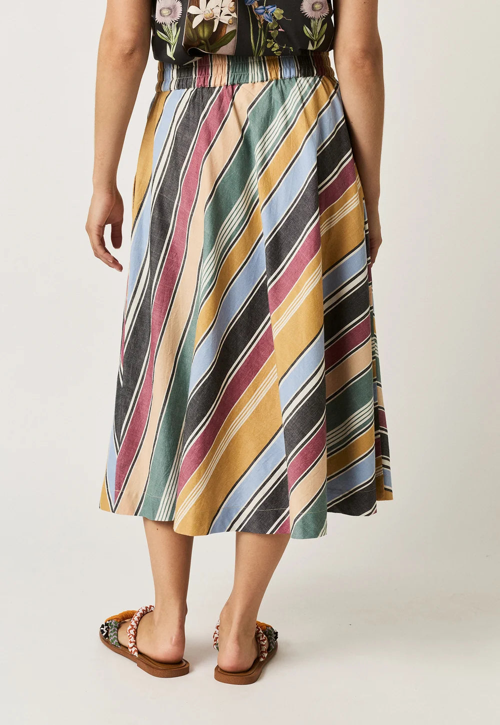 NANCYBIRD | Wave Skirt - Atlas Stripe