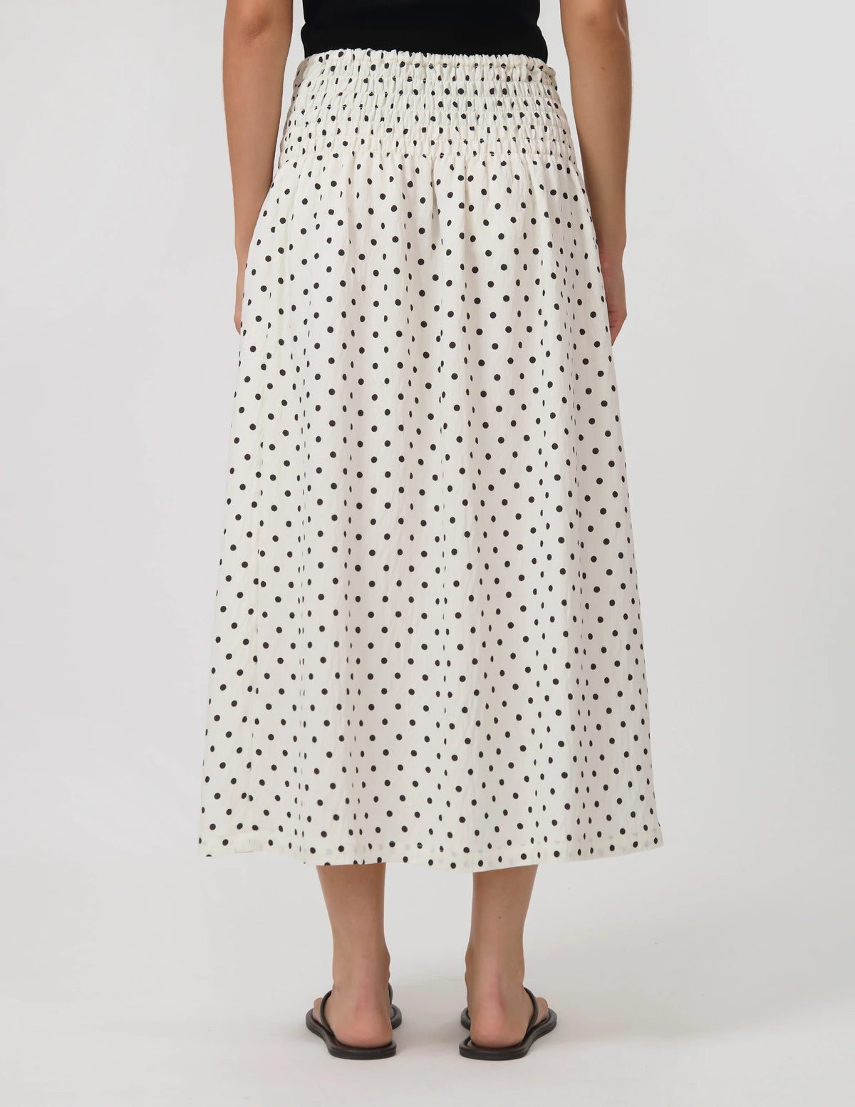 STELLA + GEMMA | Zita Skirt - White/Black Spot