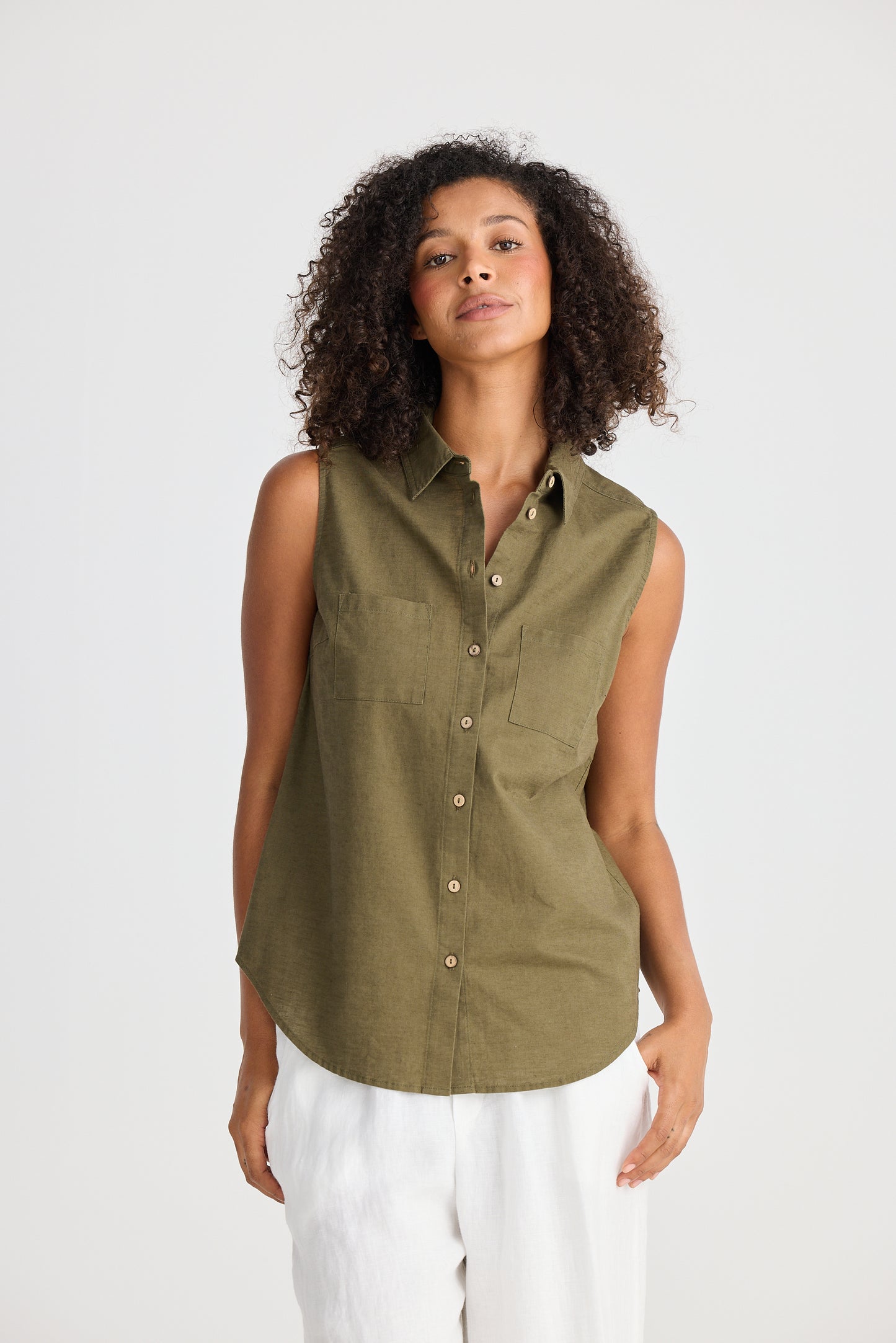 Bazzar Top - Khaki