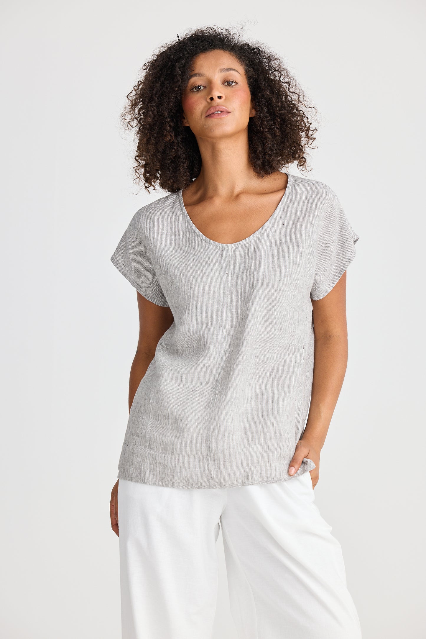 Havana Tee - Charcoal fleck