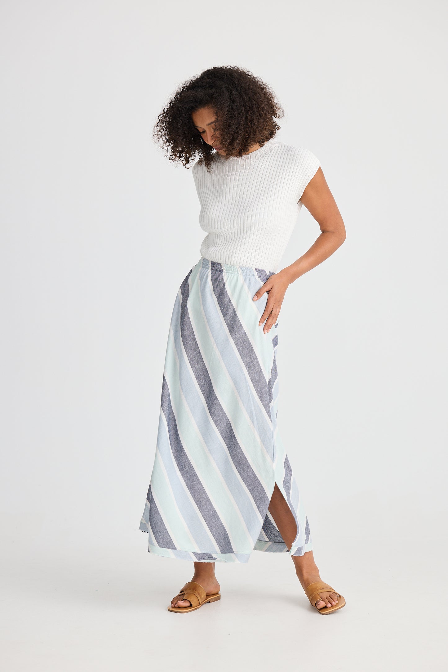 Sicily Skirt - Tulip Stripe