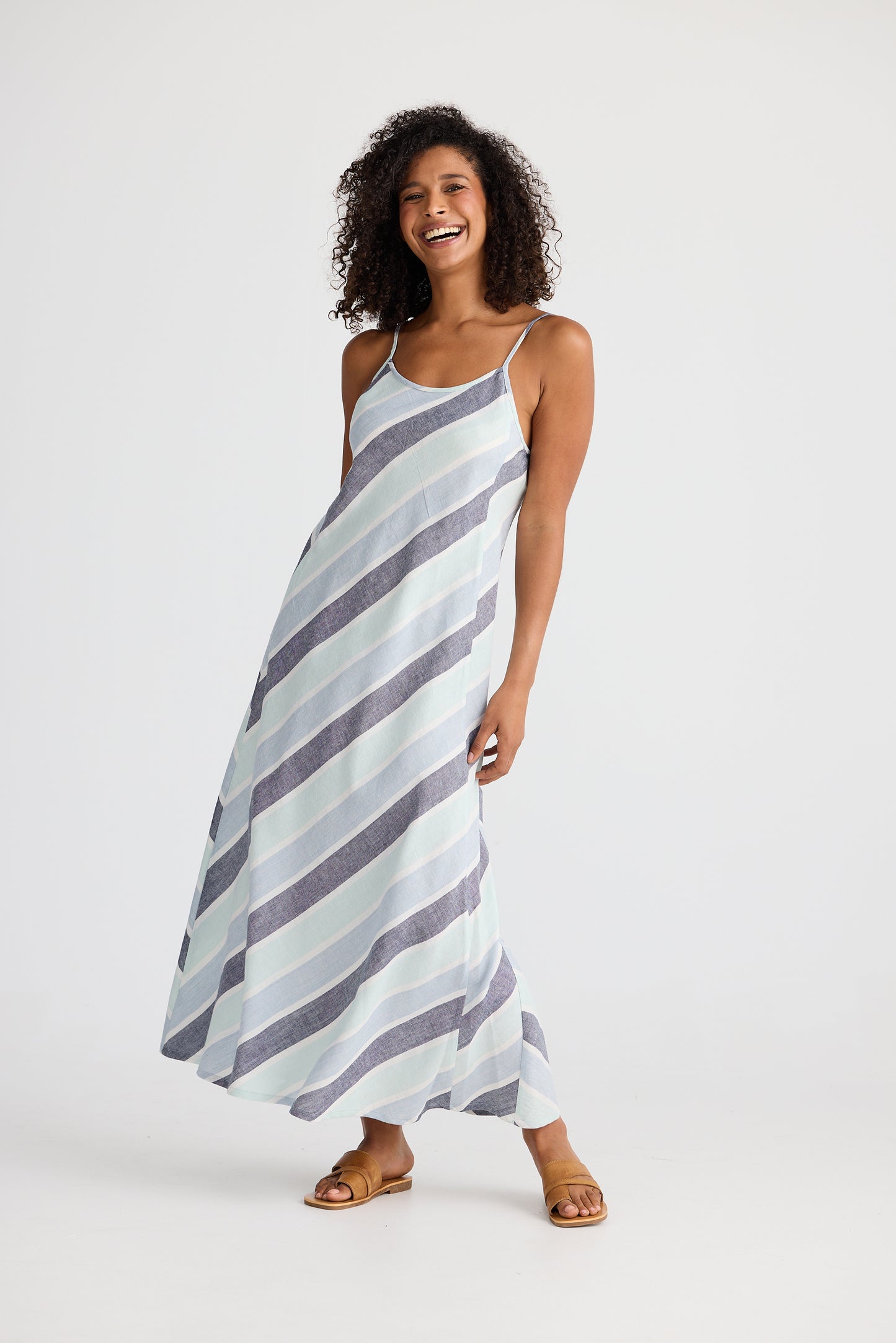 Claro Maxi Dress - Tulip stripe