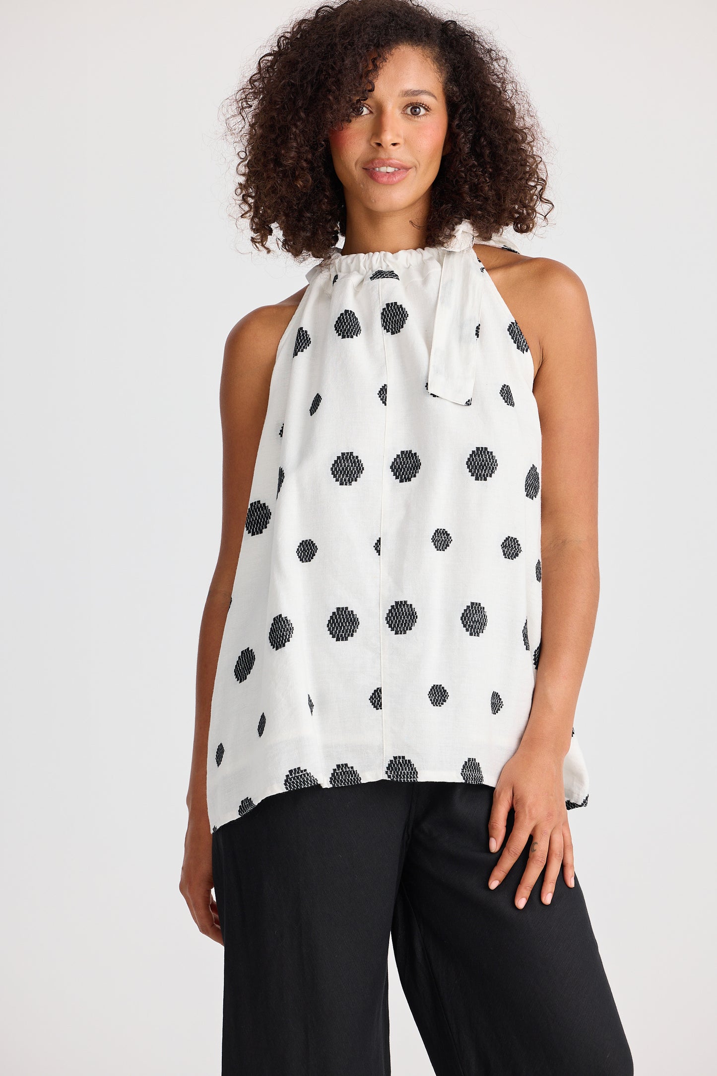 Lucia Top - Woven Spot