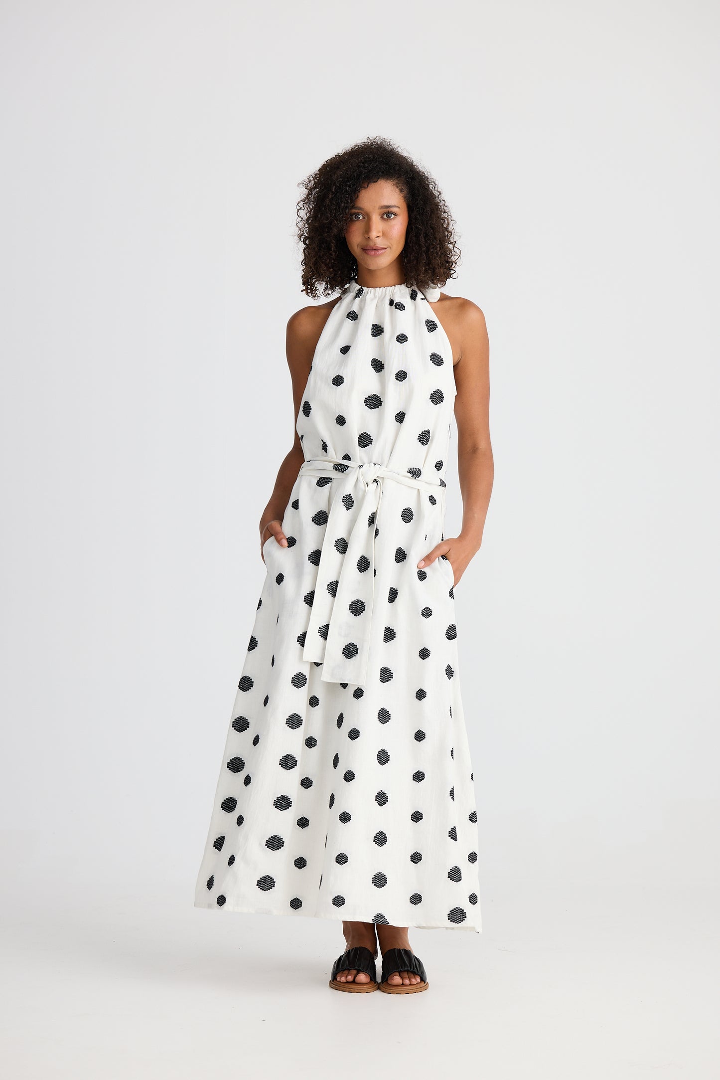 Lucia Dress - Woven Spot
