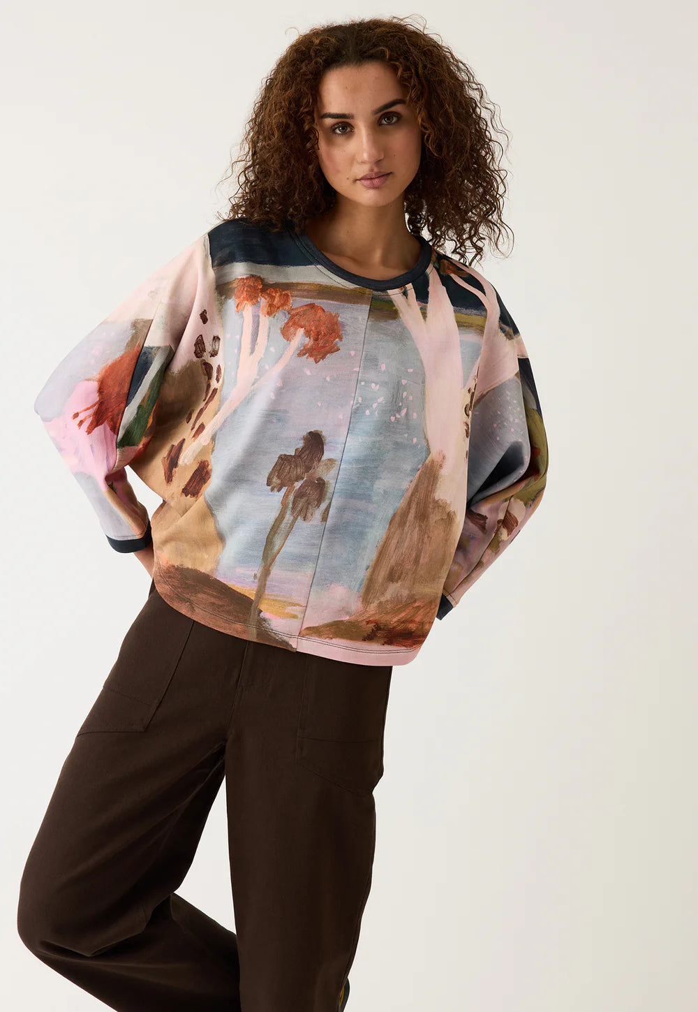 Dahlia Batwing Sweat - Night Herons