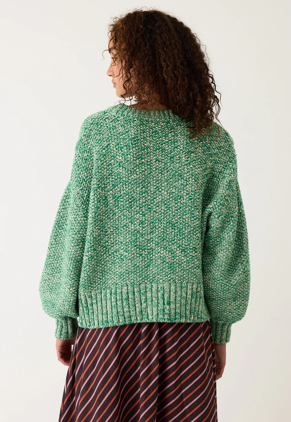 Gigi Cable Knit - Emerald Splice