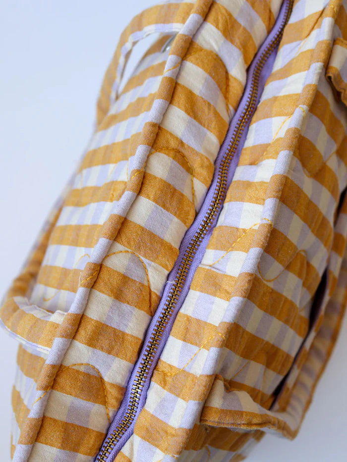 Mango Seersucker Quilted Bag
