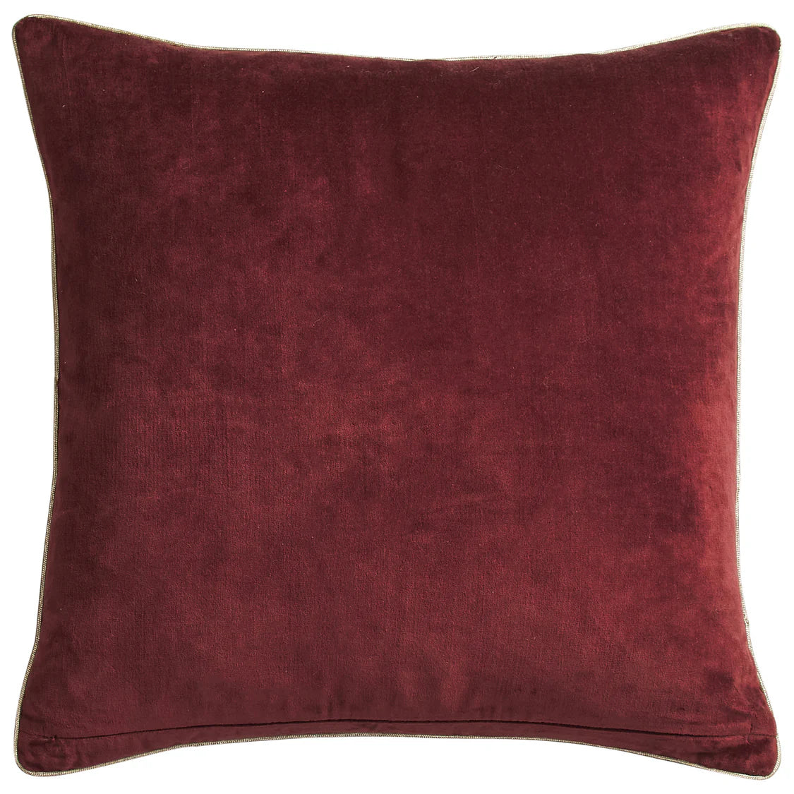 Ines Velvet Cushion - Burnt sienna