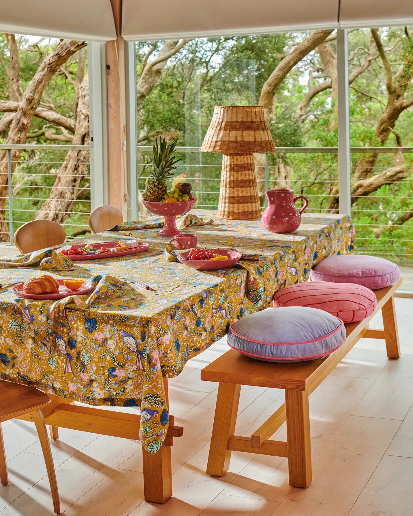 Kip & Co Birds of Paradise Linen Napkins pkt 4