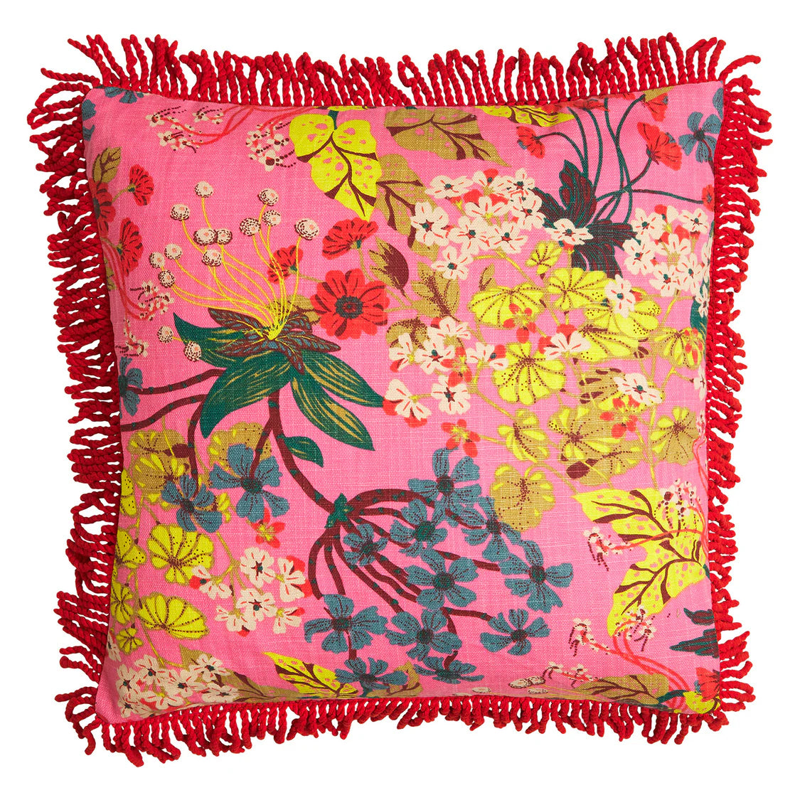 Genieve Square Fringe cushion