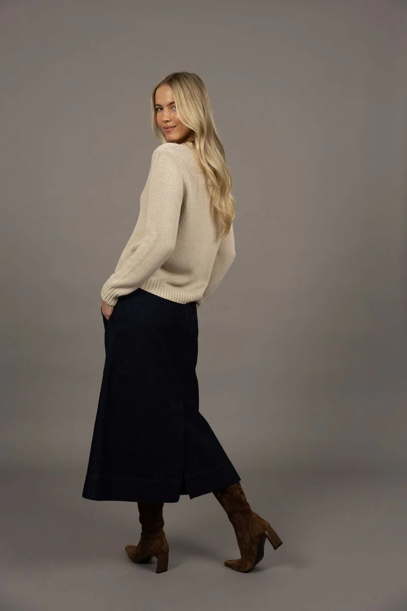 Humidty | Edit denim skirt - Dark Blue