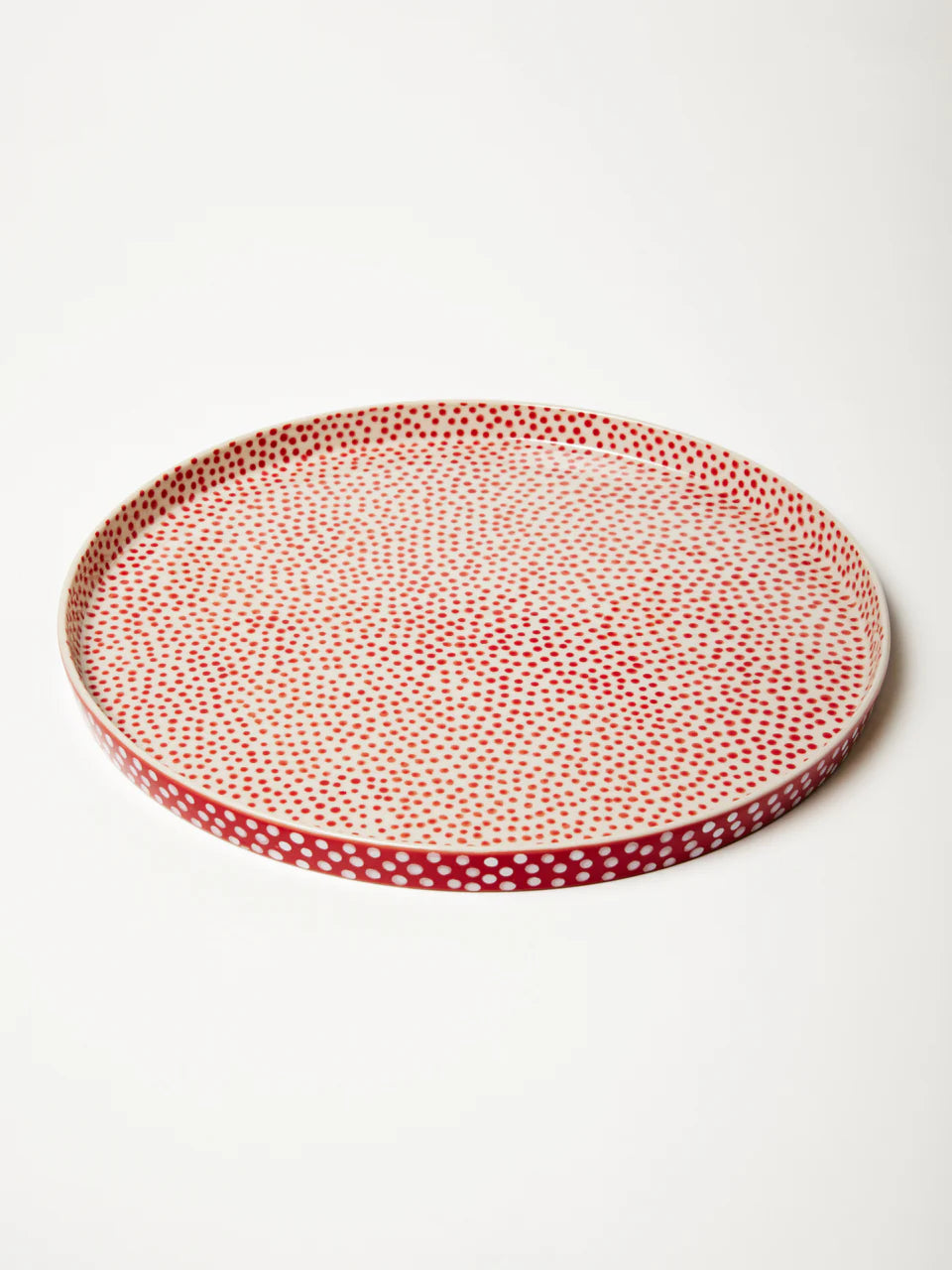 Chino Red Spot Platter