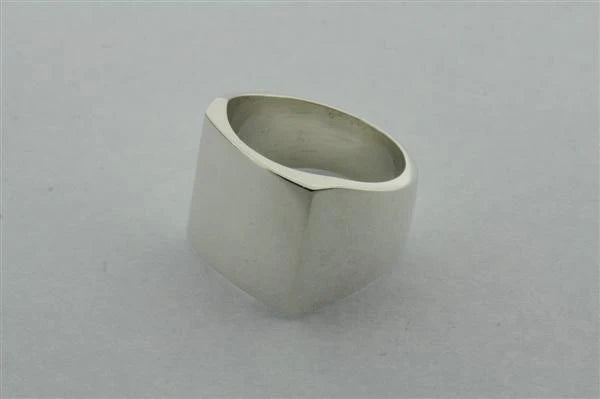 Squared Sterling Silver Ring