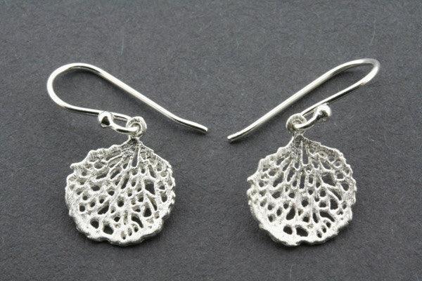 Lace Concave earing - Sterling silver
