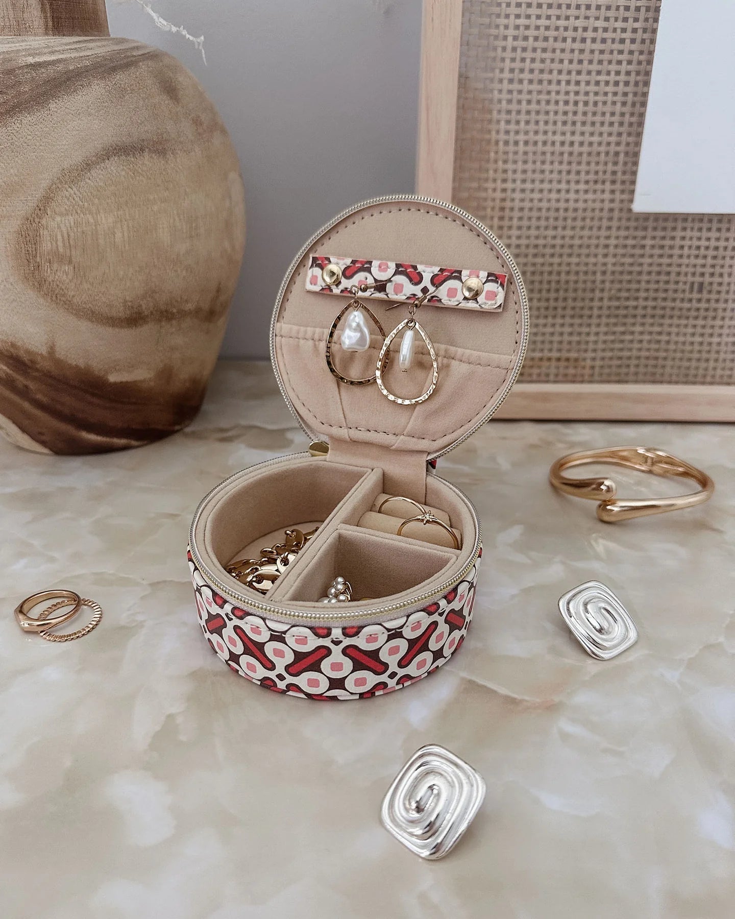Sisco Jewellery Box - Retro Pink