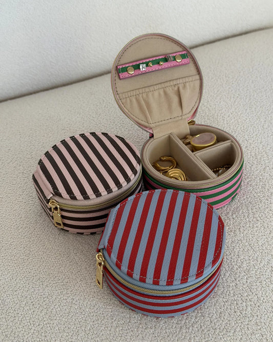 Sisco Jewellery Box - Pink/ Chocolate