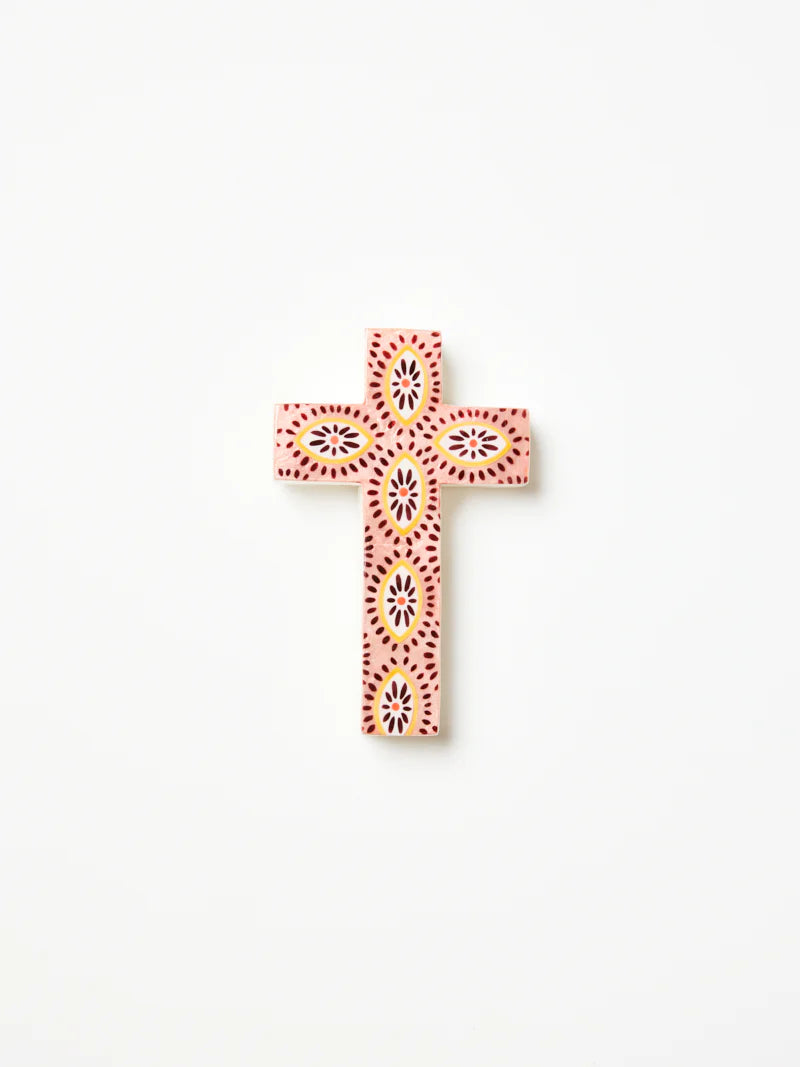 Samira Small Cross - Pink Eyes